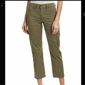 Joe’s The Jane High Rise Straight Crop Pants in Olive Size 31